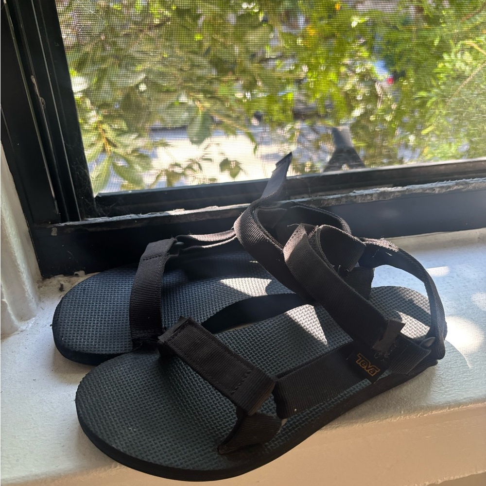 Teva Black Adjustable Strap Footwear
